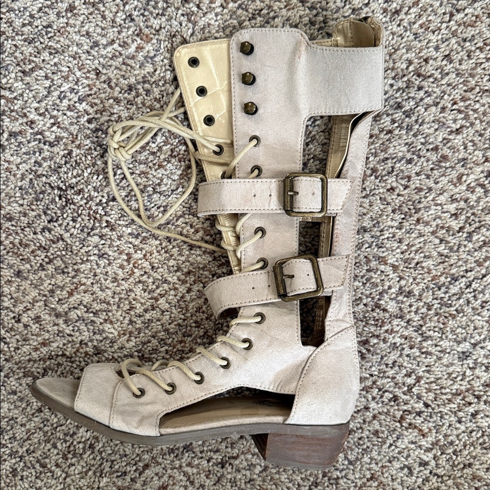Elegant Cream Boots